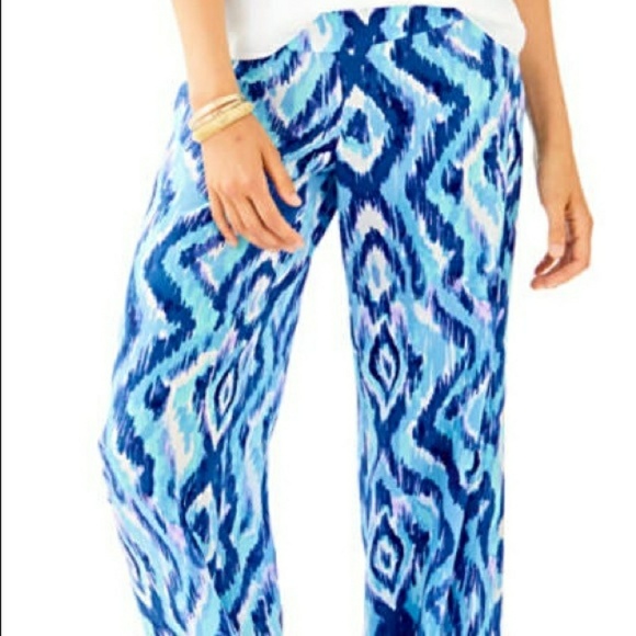 Lilly Pulitzer Lolani Silk Palazzo Pants NWT - Picture 2 of 5